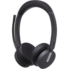 Yealink WH64 Hybrid Dual UC Headphones with Dongle Hybrid Technology, Universal Compatibility Two-Ear Design, Noise Reduction USB in Kuwait