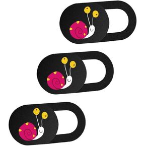 NUOBESTY 3PCS Cute Cartoon Snail Webcam Cover Slide Privacy Protection for Laptop and Tablet Ultra-Thin Camera Lens Protector in Saudi Arabia