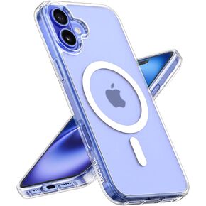 MOCOLL for iPhone 16 Pro Max Case Clear,Compatible with MagSafe,Slim Transparent Magnetic Cover,Military Grade Drop Protection,Anti-Yellowing,Matte in Kuwait