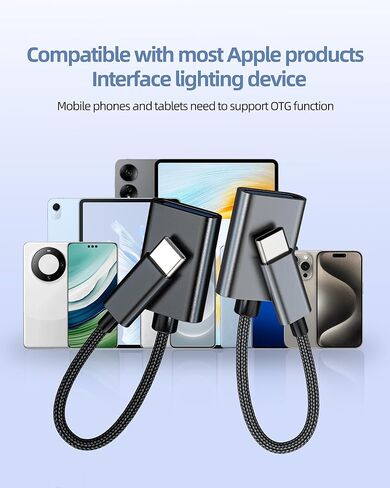 محول كابل USB C إلى USB-A OTG 3.0 (2 حزمة) لهاتف iPhone 16 15 USB أنثى نوع C ذكر محول متوافق مع محول Samsung MacBook Android لملحقات موصل iPad نقل البيانات اللوحي دونجل in Kuwait