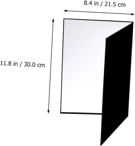 Homoyoyo 2pcs A4 عاكسات ضوء من الورق المقوى قابلة للطي لإضاءة الكاميرا، لوحات عاكسة للصور المحمولة للتصوير الفوتوغرافي للأغذية والمنتجات والاستوديو والاستخدام في الهواء الطلق in Kuwait