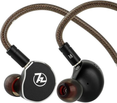 Linsoul 7Hz x Crinacle: Diablo/Divine in-Ear Monitors,14.5mm Planar Magnetic Driver IEM,HiFi Earbuds with Detachable 2 Pin Single Crystal Copper Cable,Earphone for Audiophiles(Diablo, Black) in Saudi Arabia