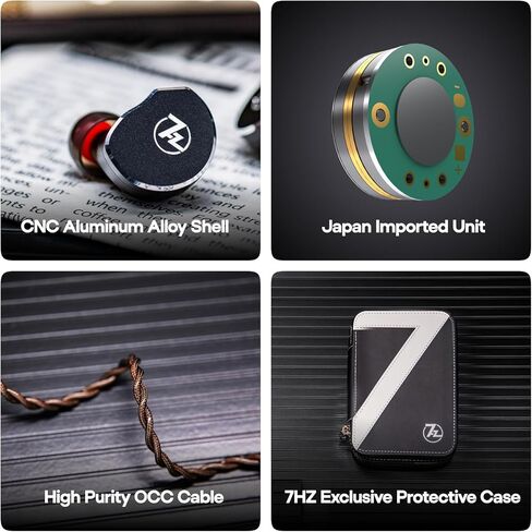 Linsoul 7Hz x Crinacle: Diablo/Divine in-Ear Monitors,14.5mm Planar Magnetic Driver IEM,HiFi Earbuds with Detachable 2 Pin Single Crystal Copper Cable,Earphone for Audiophiles(Diablo, Black) in Saudi Arabia
