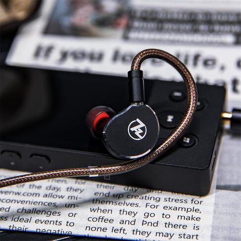 Linsoul 7Hz x Crinacle: Diablo/Divine in-Ear Monitors,14.5mm Planar Magnetic Driver IEM,HiFi Earbuds with Detachable 2 Pin Single Crystal Copper Cable,Earphone for Audiophiles(Diablo, Black) in Saudi Arabia