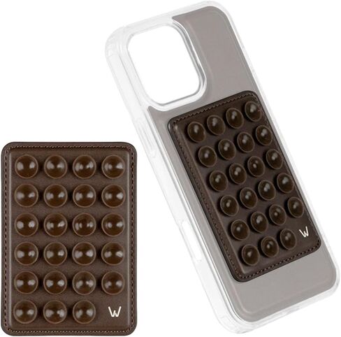 Walli Suction Cup Phone Mount, Silicone Sticky Grip Accessory for iPhone, Strong Suction Phone Holder for Hands-Free Use-Beige in Saudi Arabia
