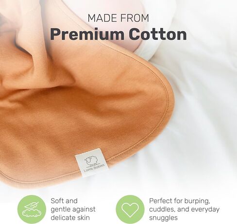 Posh Baby Cotton Burp Cloths, Absorbent, Lightweight, and Gentle Cotton for Mess-Free Moments, Baby Burp Cloths for Boys and Girls An Essential Addition to Every Parent's Diaper Bag in Saudi Arabia