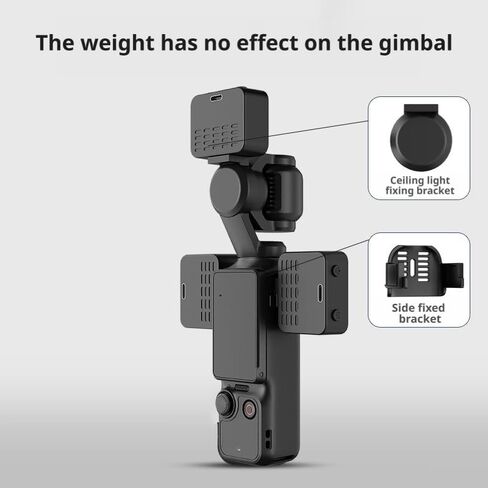 ضوء تعبئة الكاميرا متوافق مع DJI Pocket 3، للإضاءة المحمولة وتصوير الفيديو المحسن (مجموعة إضاءة التعبئة المزدوجة) in Saudi Arabia