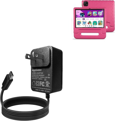 BoxWave Charger Compatible with NOBKLEN Kids Tablet JR-J10 (10 in) - Wall Charger Direct (15W), Rapid Charge Your Device with Built-in 3ft Cable in Saudi Arabia