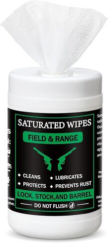2 Pack Gun Oil Wipes 8 x 6 Inch Gun Cleaning and Anti Rust Wipes Cleaning Supplies and Accessories for Oil and Lubricant in Saudi Arabia