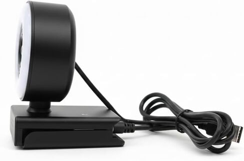 StreamLED HD USB Webcam with Adjustable LED Ring Light & Digital Mic – 720p Web Cam for Streaming, Zoom Meetings, Video Calls, Conferencing, Online Classes & Remote Work Setup in Saudi Arabia