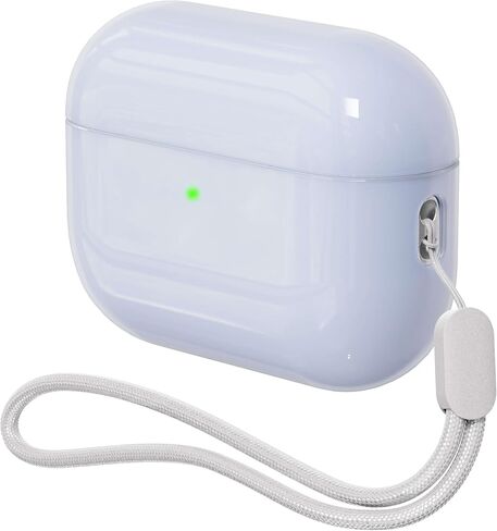 Case for AirPods Pro 2 Never-Sretch-Out DamonLight Shock-Proof Protective Semi Hard Silicone Case Compatible with Apple Airpods Pro 2nd Generation (Pale Pink) in Saudi Arabia