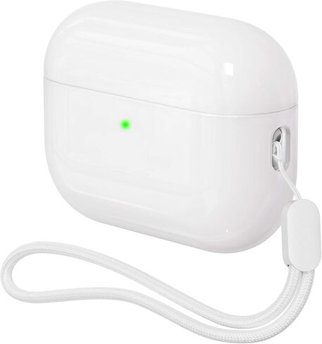 Case for AirPods Pro 2 Never-Sretch-Out DamonLight Shock-Proof Protective Semi Hard Silicone Case Compatible with Apple Airpods Pro 2nd Generation (Pale Pink) in Saudi Arabia