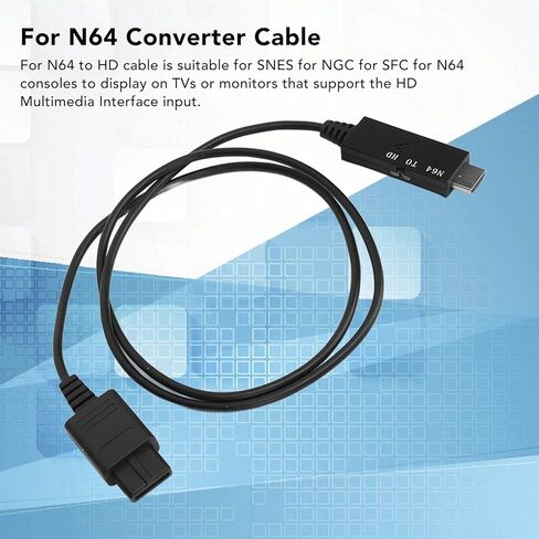 N64 to HD Adapter Converts,N64 to HD Multimedia Interface Adapter Cable for SNES for NGC for SFC Game Console in Saudi Arabia