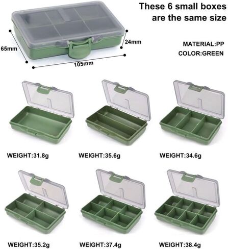 Fishing Lure Storage Small Compartments Tackle Hook Bait Container Case Fishing Tackle Box in Saudi Arabia