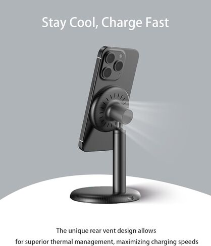 Magnetic Wireless Charger for iPhone, Fast Mag-Safe Charger Stand, Magnet Charger for iPhone 17/16/15/14/13 Series in Saudi Arabia