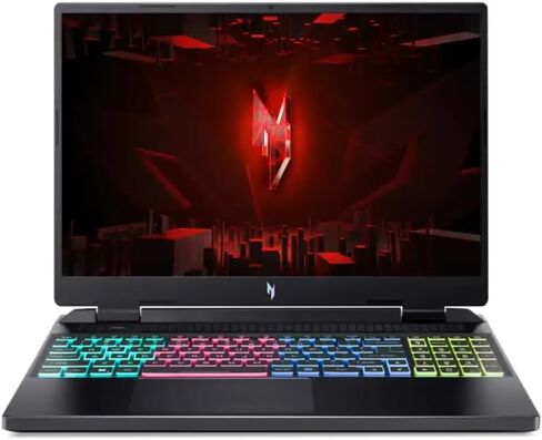 كمبيوتر محمول للألعاب acer Nitro 16، Intel 10-Core i7-13620H، شاشة IPS WUXGA 16 بوصة 165 هرتز، NVIDIA GeForce RTX 4050، 64 جيجابايت DDR5 8 تيرابايت SSD، لوحة مفاتيح بإضاءة خلفية RGB ذات 4 مناطق، Thunderbolt 4، Win11 Pro in Kuwait