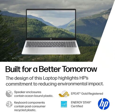 كمبيوتر محمول HP مقاس 15.6 بوصة بدقة FHD، ونظام التشغيل Windows 11 Pro، وMS Office مجانًا مدى الحياة • برنامج Copilot AI، ومعالج Intel 8 Core i3-N305، وذاكرة وصول عشوائي سعة 32 جيجابايت، ومحرك أقراص SSD سعة 1 تيرابايت، للأعمال والمنزل والطلاب ولوحة أرقام  in Kuwait