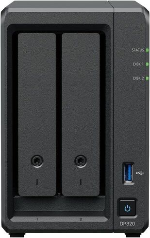 جهاز Synology DP320 ActiveProtect، ذاكرة HDD 2x8 تيرابايت، ذاكرة وصول عشوائي 8 جيجابايت، AMD R1600، حتى 1 جيجابت RJ45 in Kuwait