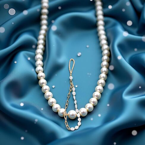 1Pc White Phone Lanyard, Metal Chain, Pearl Beaded Phone Charms, Universal Anti Lost Chain, Wrist Strap, Decorations Charm Keychain Accessories in Saudi Arabia