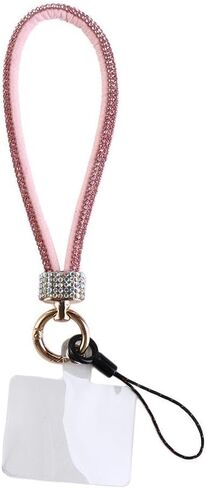 Rhinestone Phone Charm for Women,Luxury Anti-Theft Wrist Strap,Detachable Cell Phone Lanyard with Tether Tab in Saudi Arabia