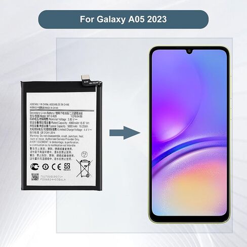Replacement Battery WT-S-N28 Compatible with Samsung Galaxy A05 SM-A055M/DS A055 2023 with Tools in Saudi Arabia
