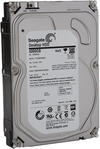 Seagate ST4000DM000 P/N: 1CD168-568 F/W: CC43 4TB TK (متجدد) in Kuwait