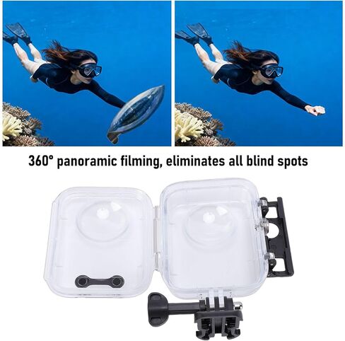 Yoidesu Camera Dive Case, Water Proof 45m 147ft Underwater Housing Cover with Silicone Lens Cap for Osmo 360, Scuba Diving Snorkeling Surfing Skiing in Saudi Arabia