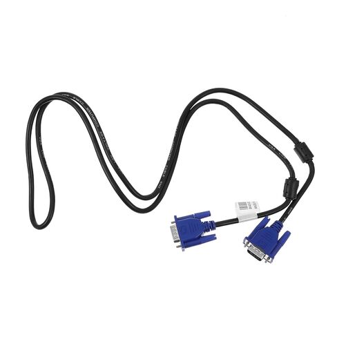 Kisangel 2pcs Vga Data Cable for Computer Monitor Projector Core Vga Connector Black Cable with Blue Interface Lightweight and Compact Design for Laptop Display in Saudi Arabia