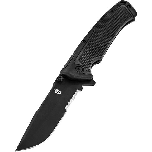 سكين جربر جير قابل للطي، مسنن، تانتو، 3-1/2 بوصة، أسود G-10 (30-000840) in Kuwait