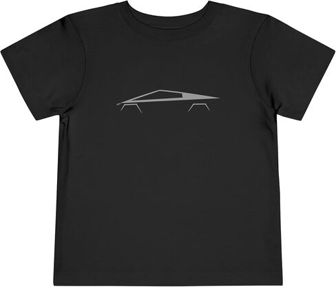 Cyber Truck Kids Cotton T-Shirt with Modern Vehicle Silhouette Design, Toddler Size in Saudi Arabia