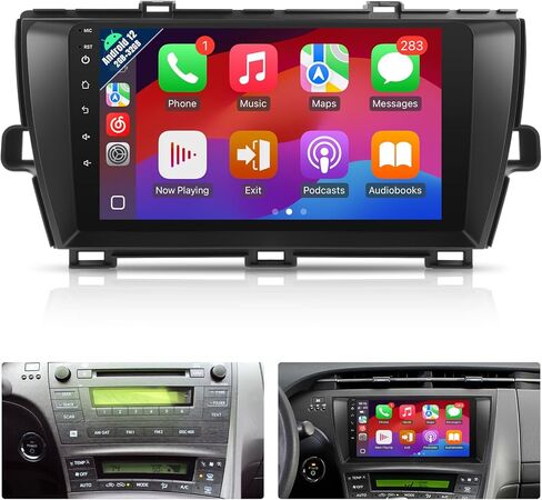 Naifay Android Car Radio for (إصدار غير J.B.L) Toyota Prius 2004 2005 2006 2007 2008 2009، 2G+32G 9 بوصة شاشة تعمل باللمس لسيارة Toyota Prius Stereo مع Carplay Android Auto Bluetooth GPS WiFi Camera MIC in Kuwait
