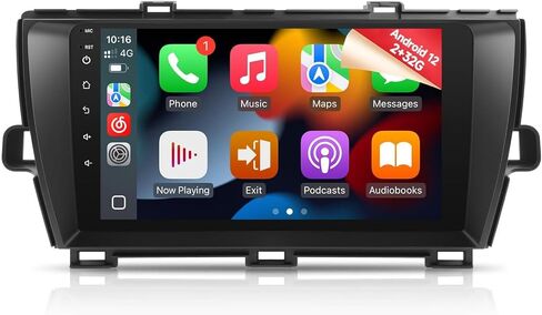 Naifay Android Car Radio for (إصدار غير J.B.L) Toyota Prius 2004 2005 2006 2007 2008 2009، 2G+32G 9 بوصة شاشة تعمل باللمس لسيارة Toyota Prius Stereo مع Carplay Android Auto Bluetooth GPS WiFi Camera MIC in Kuwait