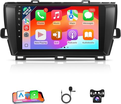 Naifay Android Car Radio for (إصدار غير J.B.L) Toyota Prius 2004 2005 2006 2007 2008 2009، 2G+32G 9 بوصة شاشة تعمل باللمس لسيارة Toyota Prius Stereo مع Carplay Android Auto Bluetooth GPS WiFi Camera MIC in Kuwait