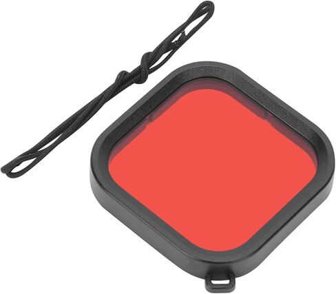Acouto ABS Housing Case Diving Lens Accessories for 8 - Red, Options (Red) in Saudi Arabia