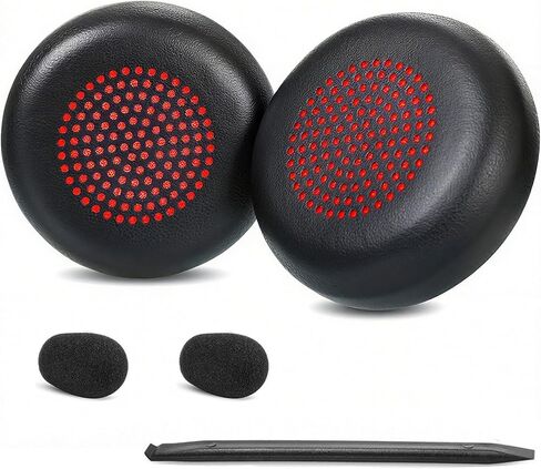 استبدال وسائد الأذن Savi 8220 المتوافقة مع Plantronics Savi 8210 Savi 8220 Savi 8200 سماعات الأذن اللاسلكية وسائد الأذن من جلد البروتين وإسفنج عالي الكثافة باللون الأسود in Saudi Arabia