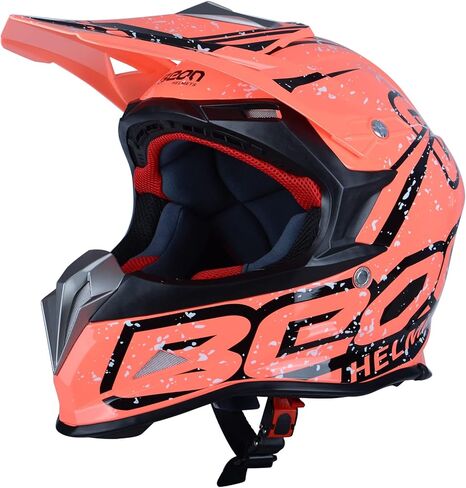 خوذات الدراجة الترابية للبالغين موتوكروس ATV ديرتبايك BMX MX خوذة دراجة نارية لكامل الوجه للطرق الوعرة، نموذج معتمد من وزارة النقل B602 in Kuwait