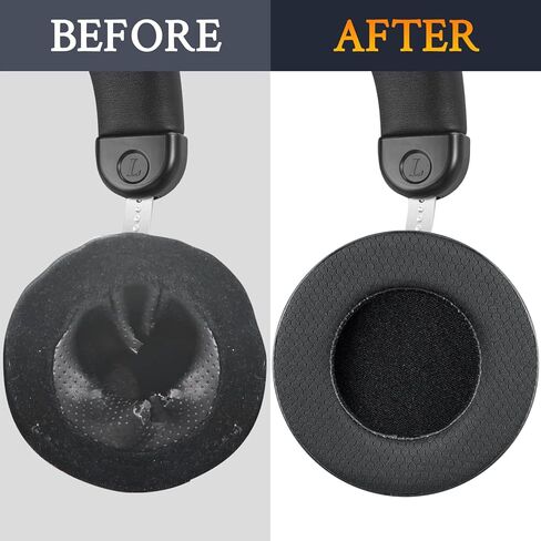 استبدال وسائد الأذن SOULWIT لسماعات HIFIMAN SUNDARA/HE400(HE400se/i/S)/HE560(HE560i)/HE500/HE300/HE350/HE3/HE5/HE6، وسائد الأذن مع نسيج شبكي، إسفنج الذاكرة عالي الكثافة - أسود in Saudi Arabia