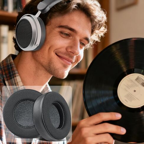 استبدال وسائد الأذن SOULWIT لسماعات HIFIMAN SUNDARA/HE400(HE400se/i/S)/HE560(HE560i)/HE500/HE300/HE350/HE3/HE5/HE6، وسائد الأذن مع نسيج شبكي، إسفنج الذاكرة عالي الكثافة - أسود in Saudi Arabia