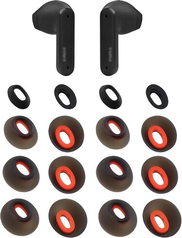 أطراف أذن بديلة من السيليكون لسماعات الأذن اللاسلكية JBL Tune Flex (أسود، XS/S/M/L) in Saudi Arabia