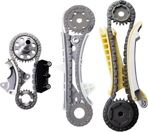 9-0738SVVT1 Engine Timing Chain Kit with 4 PCS VVT Sprockets&VVT Solenoids, For Ford Edge/Explorer/F-150/Flex/Mustang/Taurus/Transit-150 11-19, For Lincoln Continental/Mks/Mkx/Mkz 11-17#AT4Z6256B in Saudi Arabia