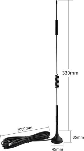 Bingfu High Gain 5dBi TS9 Mimo Mifi Hotspot Magnetic Base 4G Antenna Compatible with 4G LTE MiFi Mobile Hotspot Router USB Modem Dongle Adapter Verizon AT&T T-Mobile Sprint Mobile Broadband Modem in Saudi Arabia