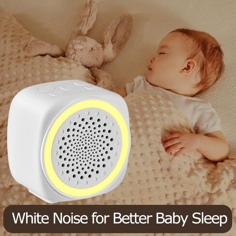 Q9 White Noise Machine with 7-Color Night Light, Sleep Aid Sound Machine, Portable Sleep Therapy Device for Bedroom, Multiple Soothing Sounds in Saudi Arabia