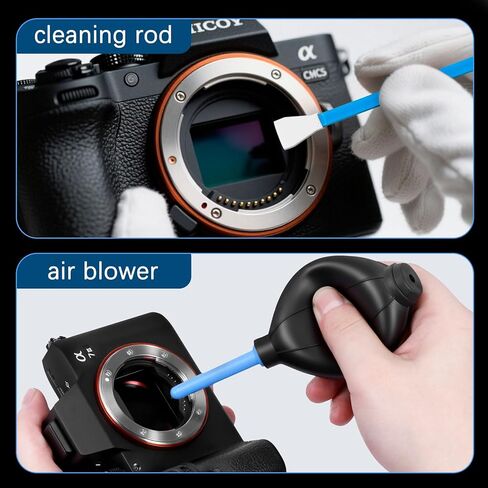 مجموعة تنظيف الكاميرا لكاميرات DSLR والكاميرات بدون مرايا - عدسة ملحقات الكاميرا، مجموعة تنظيف المستشعر وعدسة الكاميرا، هدايا مثالية للمصورين، Canon، Sony A7III مجموعة تنظيف المستشعر in Kuwait