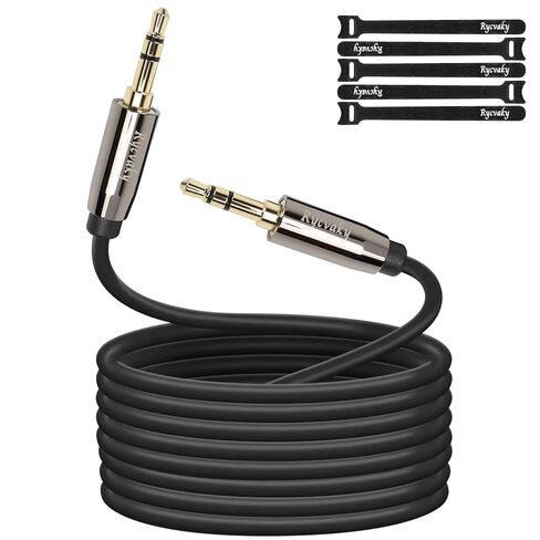 3.5mm Aux Audio Stereo Cable, Hi-Fi Sound Male to Male Aux Cable for Headphones, Car, Home Stereos, Speaker or Subwoofer, Gold Plated Connectors,75ft - 1 Pack in Kuwait