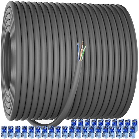Soibke Cat 6 Ethernet Cable 25ft, 23AWG UTP Ethernet Cables, Internet Cable, Network Cable, LAN Cable, with RJ45 Connector for Router, Modem, PC, Laptop, TV, Switch Box, Printer, PS3/4/5, Gaming in Saudi Arabia