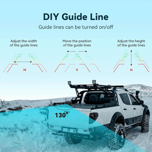 نظام الكاميرا الاحتياطية RV - كاميرات مزدوجة بدقة 1080 بكسل عالية الدقة مع شاشة لمس مقاس 7 بوصة، طقم سلكي للشاحنات والمقطورات والمركبات الترفيهية، يتضمن بطاقة ذاكرة سعة 64 جيجابايت in Kuwait