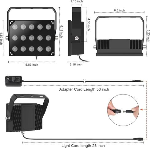 [ترقية] Univivi IR Illuminator 15 LEDs 90 درجة زاوية واسعة IR أضواء للرؤية الليلية IP67 مقاوم للماء 850 نانومتر ضوء الأشعة تحت الحمراء لكاميرا المراقبة الأمنية الداخلية والخارجية in Kuwait