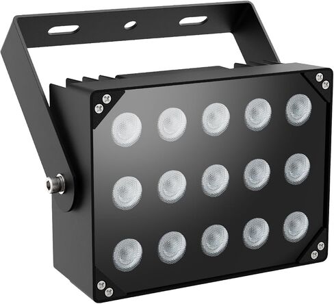 [ترقية] Univivi IR Illuminator 15 LEDs 90 درجة زاوية واسعة IR أضواء للرؤية الليلية IP67 مقاوم للماء 850 نانومتر ضوء الأشعة تحت الحمراء لكاميرا المراقبة الأمنية الداخلية والخارجية in Kuwait