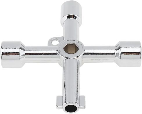 4-Way Key, Multi-Functional Utilities Key, Plumbing Wrench, Plumber Opening Tool for Electric Control Water Gas Meter Box Cupboard Cabinet Train in Saudi Arabia