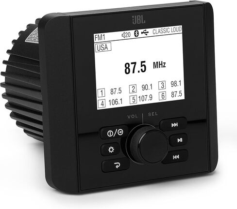 جهاز استقبال JBL JAM3000 Marine مثبت على مقياس مع AM/FM، خرج طاقة عالي، بلوتوث in Saudi Arabia